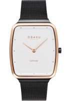 fashion наручные мужские часы Obaku V267GXMIMB. Коллекция Ultra Slim  фото, kupilegko.ru