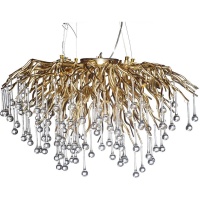 Подвесная люстра Garda Decor Капли 86-8015/800G  фото, kupilegko.ru