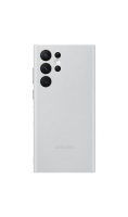 Чехол-крышка Samsung EF-VS908LJEGRU для Galaxy S22 Ultra, кожа, серый  фото, kupilegko.ru