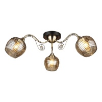 Потолочная люстра IMEX MD.4044-3-S AB+BK  фото, kupilegko.ru