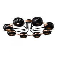 Потолочная люстра IMEX Solar MD.21743-8-S-BK+CP  фото, kupilegko.ru