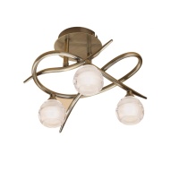 Потолочная люстра Mantra Loop Antique Brass 1824  фото, kupilegko.ru