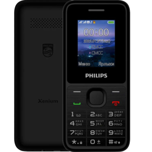 Мобильный телефон кнопочный Philips Xenium E2125 Черный  фото, kupilegko.ru