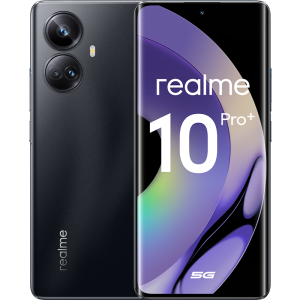 Смартфон, мобильный телефон realme 10 Pro+ 5G 128GB Черный RU  фото, kupilegko.ru