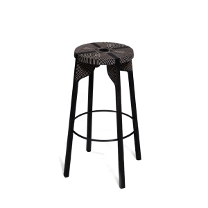 Tattoo Carved Peacock Барный табурет H75 Zanat  фото, kupilegko.ru