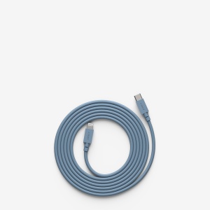 Cable 1 Shark Blue Кабель USB-C to Lightning 2 м Avolt  фото, kupilegko.ru