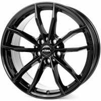Литые колесные диски Rial X12 Black 7x17 5x112 ET40 D57.1 Чёрный глянцевый (X12-70740V22-6)  фото, kupilegko.ru