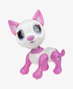 Игрушка интерактивная 1TOY Робо-котенок бело-розовый 77072 GU  фото, kupilegko.ru