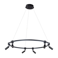 Подвесная светодиодная люстра Arte Lamp A2186SP-1BK  фото, kupilegko.ru