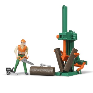 Игровой набор Станок для колки бревен с рабочим 45938 GU  фото, kupilegko.ru