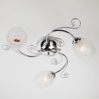 Подвесная люстра Eurosvet 9677/3 хром  фото, kupilegko.ru