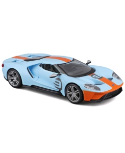 Гоночная машинка Bburago die-cast 2019 Ford GT Heritage Edition 1:32 108688 GU  фото, kupilegko.ru