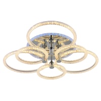 Потолочная светодиодная люстра Profit Light 8024/3+3 CHR  фото, kupilegko.ru