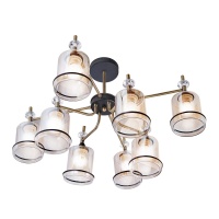 Потолочная люстра IMEX MD.4889-8-S AB+BK  фото, kupilegko.ru