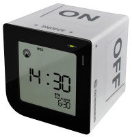 Часы настольные Bresser (Брессер) FlipMe Alarm Clock, серебристые  фото, kupilegko.ru