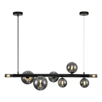 Подвесная люстра Indigo Canto 11026/8PL Black V000240  фото, kupilegko.ru