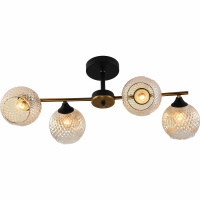 Потолочная люстра Reluce 11341-0.3-04 GOLD BRONZE+BK  фото, kupilegko.ru