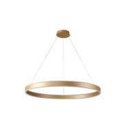 Подвесная люстра Crystal Lux MUCHOS SP88W LED D1000 GOLD  фото, kupilegko.ru