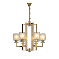 Подвесная люстра Lumina Deco Manhattan LDP 8012-6 F.GD  фото, kupilegko.ru