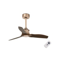 Потолочный вентилятор Faro JUST FAN COPPER/WOOD CEILING FAN WITH DC MOTOR (33423)  фото, kupilegko.ru