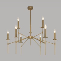 Потолочная люстра Eurosvet 60142/9 латунь  фото, kupilegko.ru