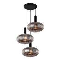 Подвесная люстра Lumina Deco Floril LDP 1216-3 GY+BK  фото, kupilegko.ru