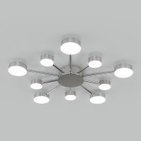 Потолочная светодиодная люстра Eurosvet 90242/10 хром  фото, kupilegko.ru
