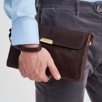 Кожаная барсетка мужская Dr.Koffer B402505-245-09 28591 DK  фото, kupilegko.ru