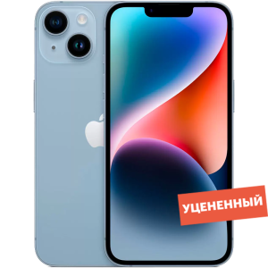 Смартфон, мобильный телефон Apple iPhone 14 256GB Голубой Dual Sim уцененный товар (для других стран)  фото, kupilegko.ru