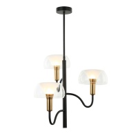 Подвесная люстра Gerhort G31123/3BK+AB CL  фото, kupilegko.ru