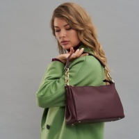 Кожаная сумка хобо женская Dr.Koffer 7018SG-95 25146 DK  фото, kupilegko.ru