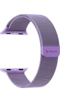 Ремешок  Deppa Band Mesh для Apple Watch 38/40 mm, нержавеющая сталь, лавандовый  фото, kupilegko.ru