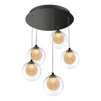 Подвесная светодиодная люстра iLedex C4457-5R CR  фото, kupilegko.ru