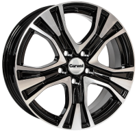 Литые колесные диски Carwel Сиг 159 (RAV4) 7x17 5x114.3 ET39 D60.1 Чёрный с полированной лицевой частью (36497)  фото, kupilegko.ru