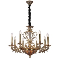 Подвесная люстра Lucia Tucci Firenze 1780.8.2 Antique Gold  фото, kupilegko.ru
