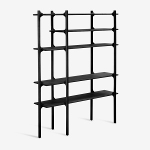 Tara Maple Black Стеллаж 161 см Zanat  фото, kupilegko.ru