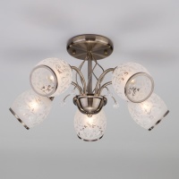 Подвесная люстра Eurosvet 30026/5 античная бронза  фото, kupilegko.ru