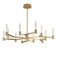 Подвесная светодиодная люстра Milosh Tendence Dika 0887CL-12AB  фото, kupilegko.ru