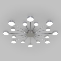 Потолочная светодиодная люстра Eurosvet 90242/16 хром  фото, kupilegko.ru