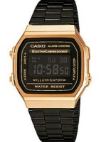 Японские наручные мужские часы Casio A168WEGB-1B. Коллекция Vintage  фото, kupilegko.ru