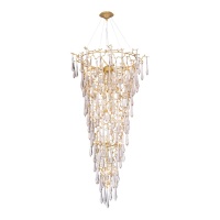 Подвесная люстра Crystal Lux Reina SP34 D1200 Gold Pearl  фото, kupilegko.ru