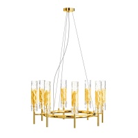 Подвесная люстра Crystal Lux Primavera SP8 Gold  фото, kupilegko.ru