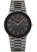 fashion наручные мужские часы Obaku V281GXBBCB. Коллекция Svale  фото, kupilegko.ru