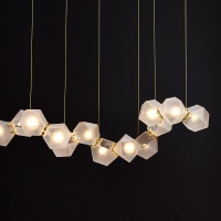 Welles Glass Long Люстра Gabriel Scott  фото, kupilegko.ru