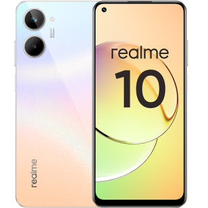 Смартфон, мобильный телефон realme 10 8/128GB Белый RU  фото, kupilegko.ru