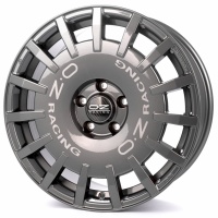 Литые колесные диски Oz Racing Rally Racing Graphite 8x17 5x112 ET45 D75 Тёмный графит с серебристыми буквами (W01A33205T9)  фото, kupilegko.ru