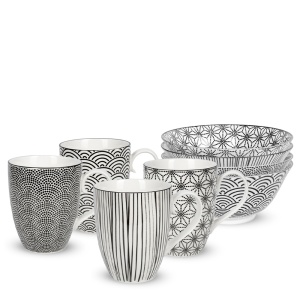 Nippon Black Breakfast Сервиз на 4 персоны Tokyo Design  фото, kupilegko.ru