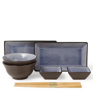 Wave Design Glassy Blue Набор для суши Tokyo Design  фото, kupilegko.ru