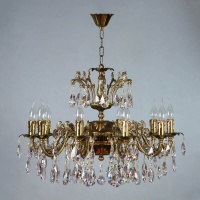 Подвесная люстра Ambiente Granada 2118/10 PB Tear drop  фото, kupilegko.ru