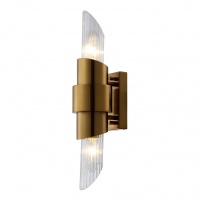 Бра, светильник настенный накладной Crystal Lux Justo AP2 Brass  фото, kupilegko.ru